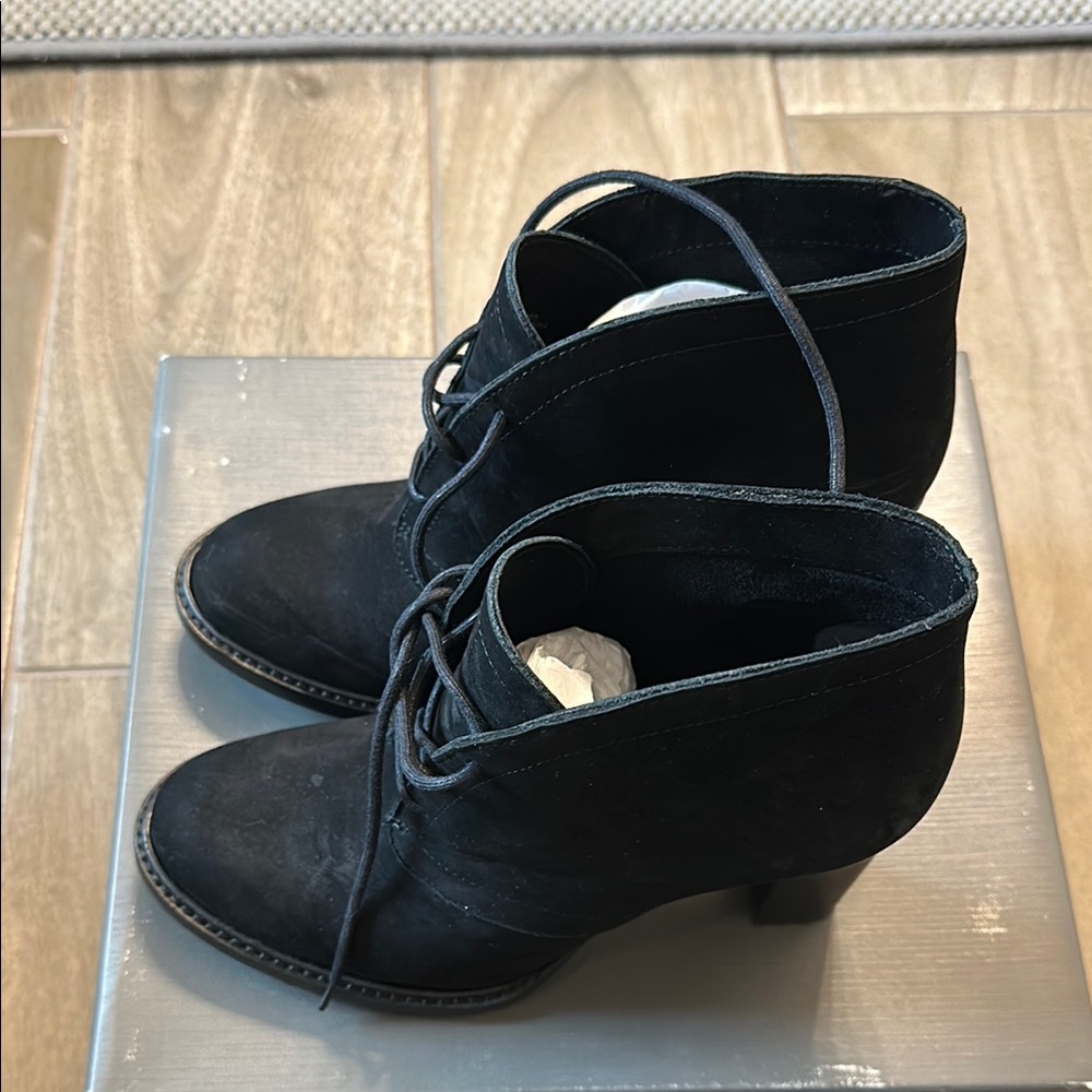 Vince Camuto Black Suede Ankle Boots